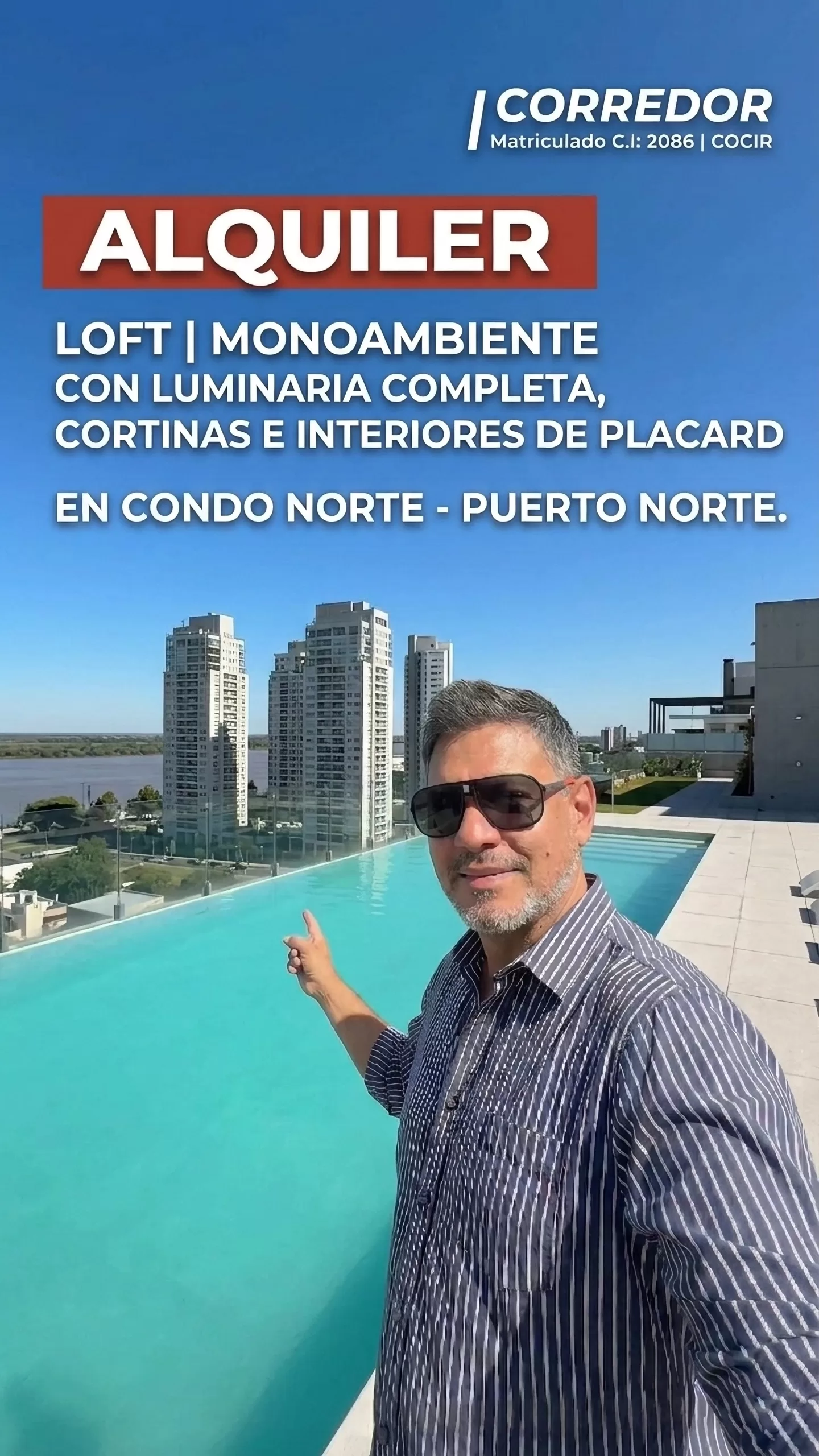 ALQUILER DE LOFT MONOAMBIENTE EN CONDO NORTE | PUERTO NORTE ROSARIO